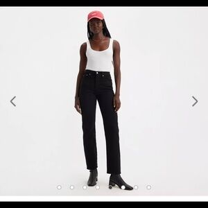 levi’s wedgie fit black jeans size 25